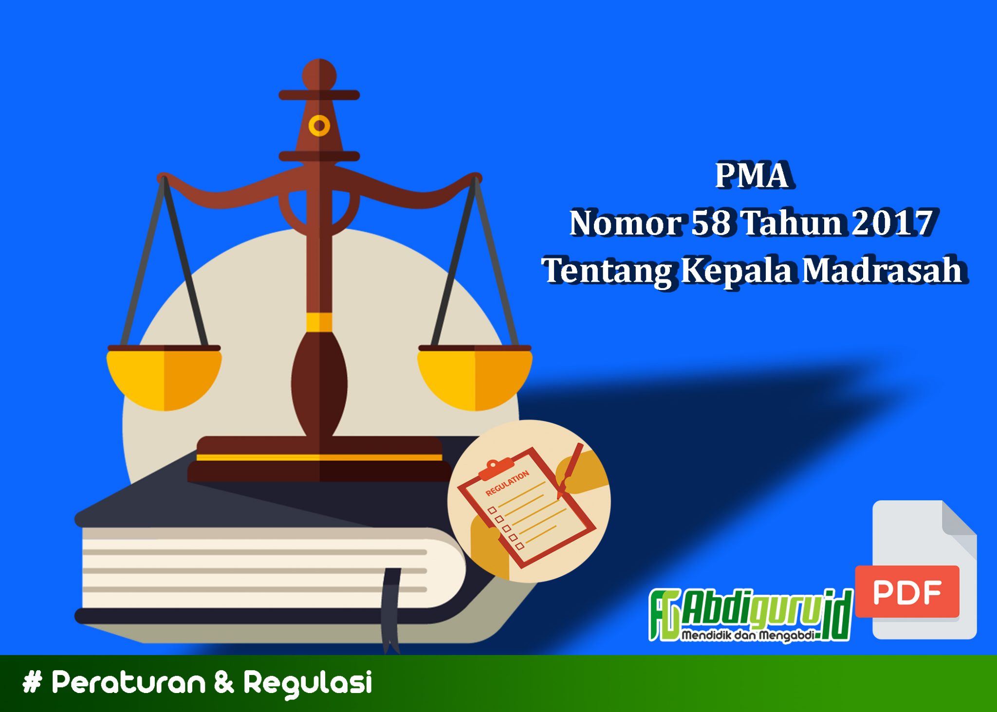 Peraturan Menteri Agama PMA Nomor 58 Tahun 2017 Tentang Kepala